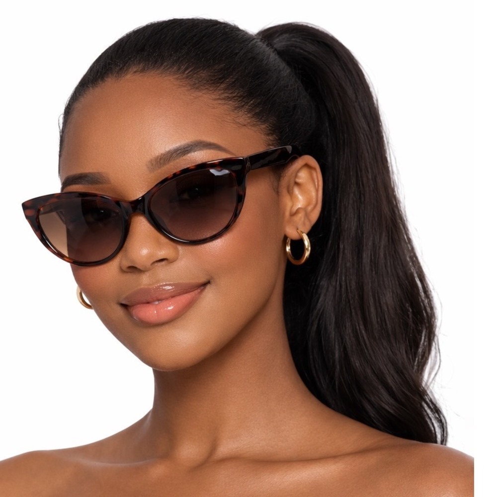 Vision World Tortoise Cat Eye Bifocal Sunglasses +1.75 Brown Lens NEW‎ 104-50